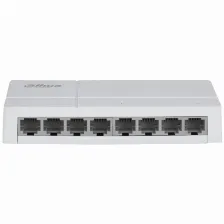 Switch Dahua Technology Poe Dh-sf1008l No Administrado, Rj-45 8, Fast Ethernet (10/100), Escritorio, Gris Claro